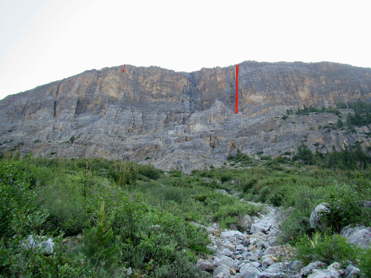 Proboscisized rock climb on Icefields Parkway